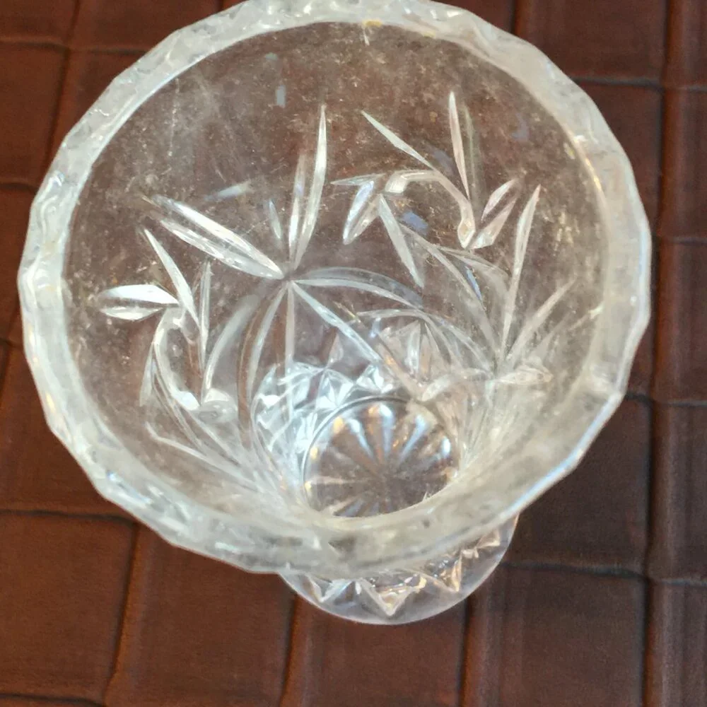 Lenox Crystal Star Pattern Bud Vase 4
